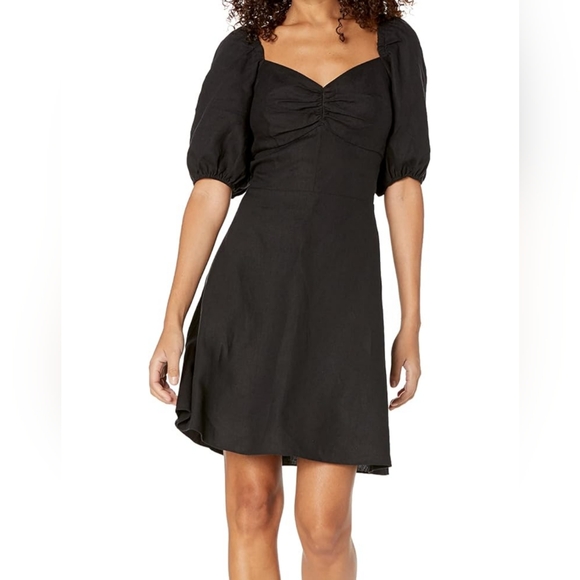 The Drop Dresses & Skirts - The Drop Elegant Black Puff Sleeve Dress